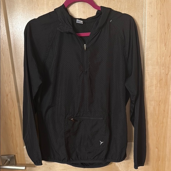 Old Navy Jackets & Blazers - Old Navy Black Hooded Windbreaker Jacket